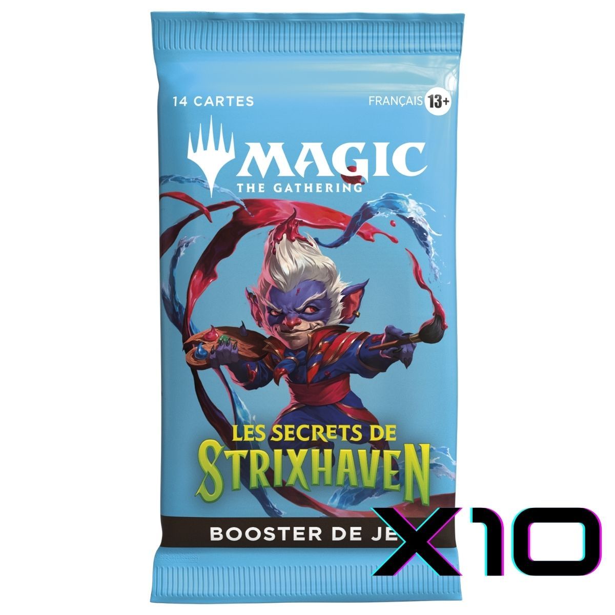 Item Die Geheimnisse von Strixhaven – FR – Set mit 10 Spielboostern – Magic: The Gathering – SOS