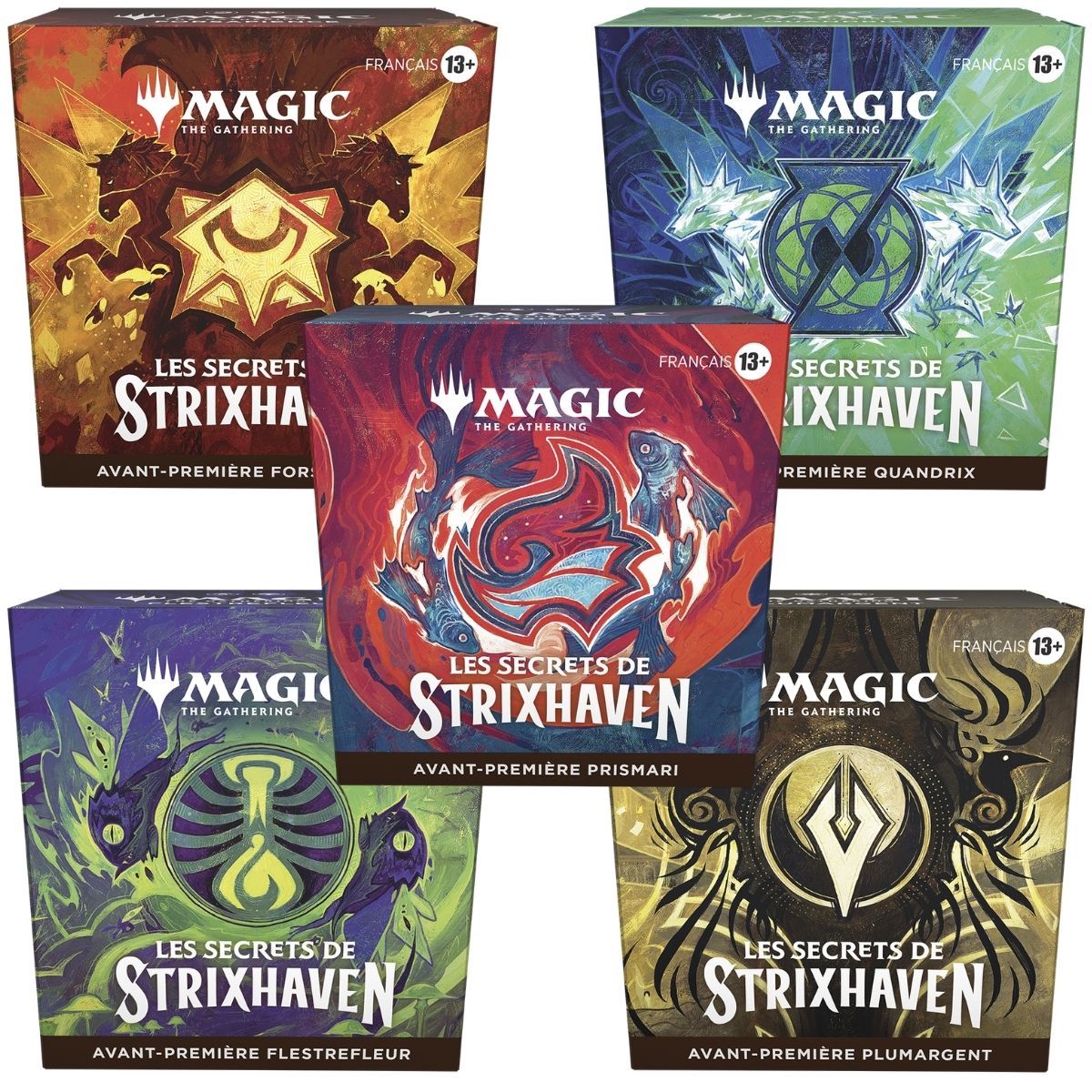 Item Die Geheimnisse von Strixhaven – FR – 5er-Pack Prerelease-Kits – Magic: The Gathering – SOS