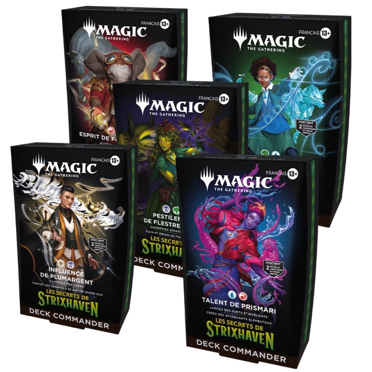 Item Die Geheimnisse von Strixhaven – Konvolut von 5 Commander-Decks – FR – Magic: The Gathering – SOS