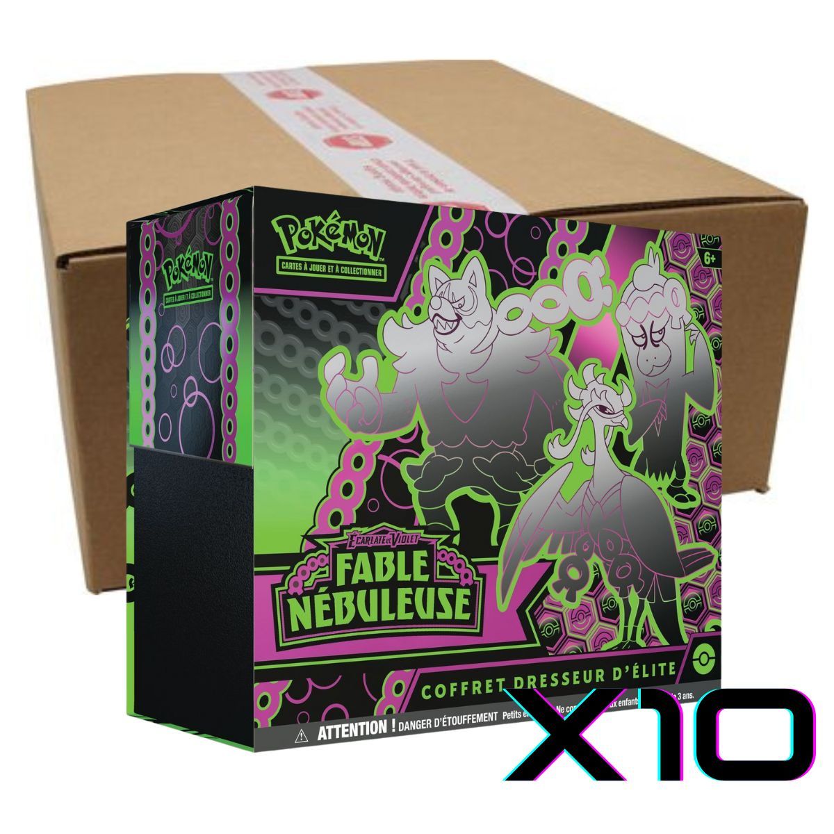 Lot von 10 ETB Fable Nebula – Elite-Trainer-Box – Pokémon – FR – [SV6.5][EV6.5]