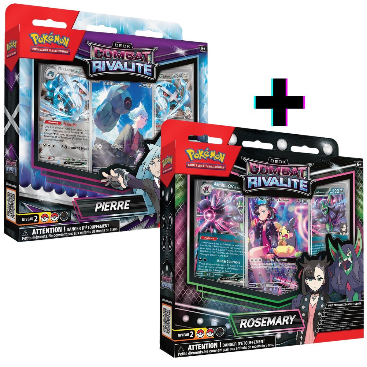 Item Set mit 2 Rivalry Battle Decks – Rosemary/Brick – Pokémon – FR