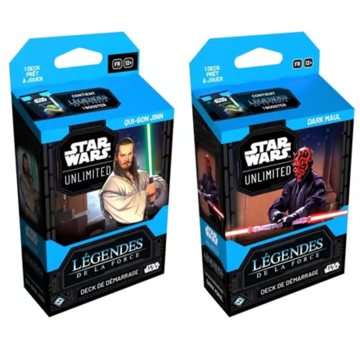 Item Set mit 2 Starterdecks – Legends of the Force – FR – Star Wars Unlimited – SWU5
