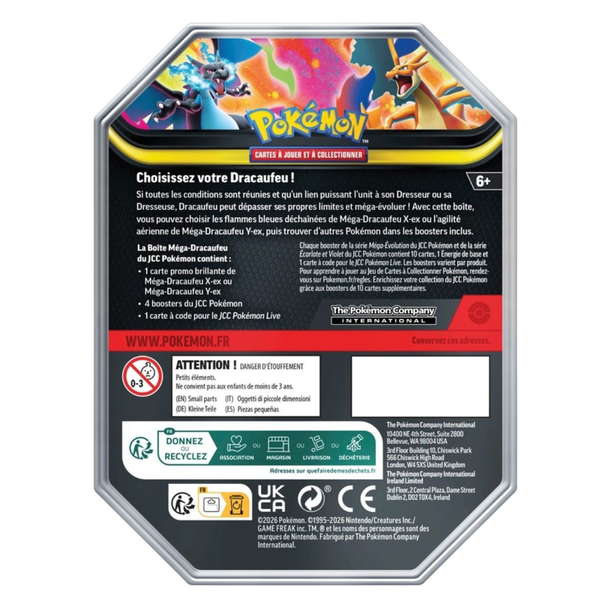 2er-Pack Pokébox – Mega-Glurak X und Mega-Glurak Y – FR – Pokémon