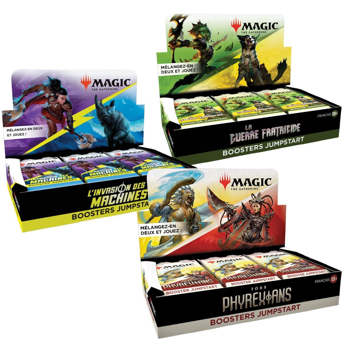 Set mit 3 Jumpstart FR-Boxen – MTG