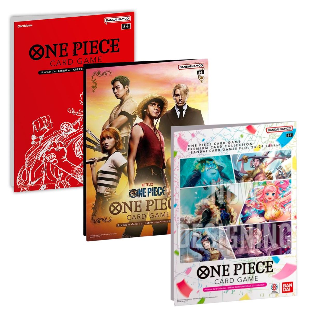 Item Lot mit 3 Boxen – One Piece – DE – Premium-Kartensammlung