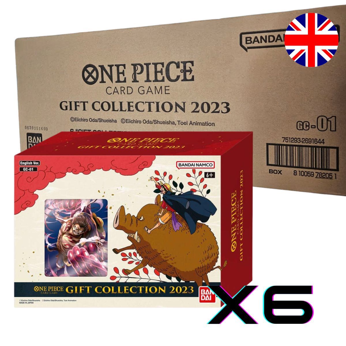 Los mit 6 Boxen – One Piece – DE – Geschenkkollektion 2023 – Kingdoms of Intrigue OP-04