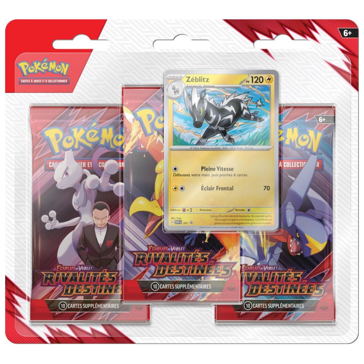 Kangurex und Zebkitz Tripack Lot - Schicksalhafte Rivalitäten - FR - [SV10][EV10] - Pokémon