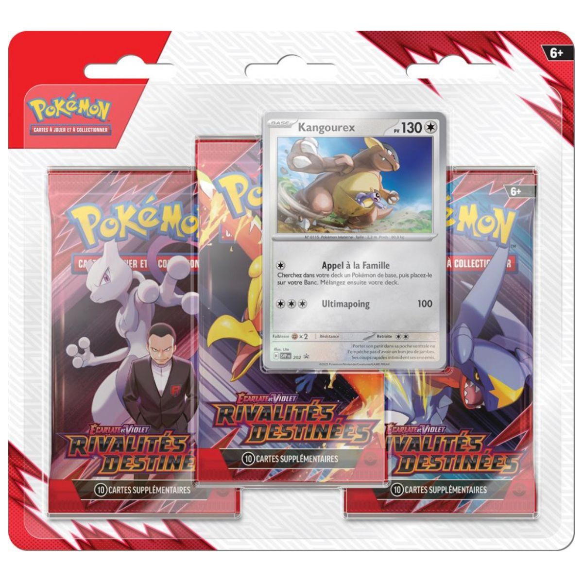 Kangurex und Zebkitz Tripack Lot - Schicksalhafte Rivalitäten - FR - [SV10][EV10] - Pokémon