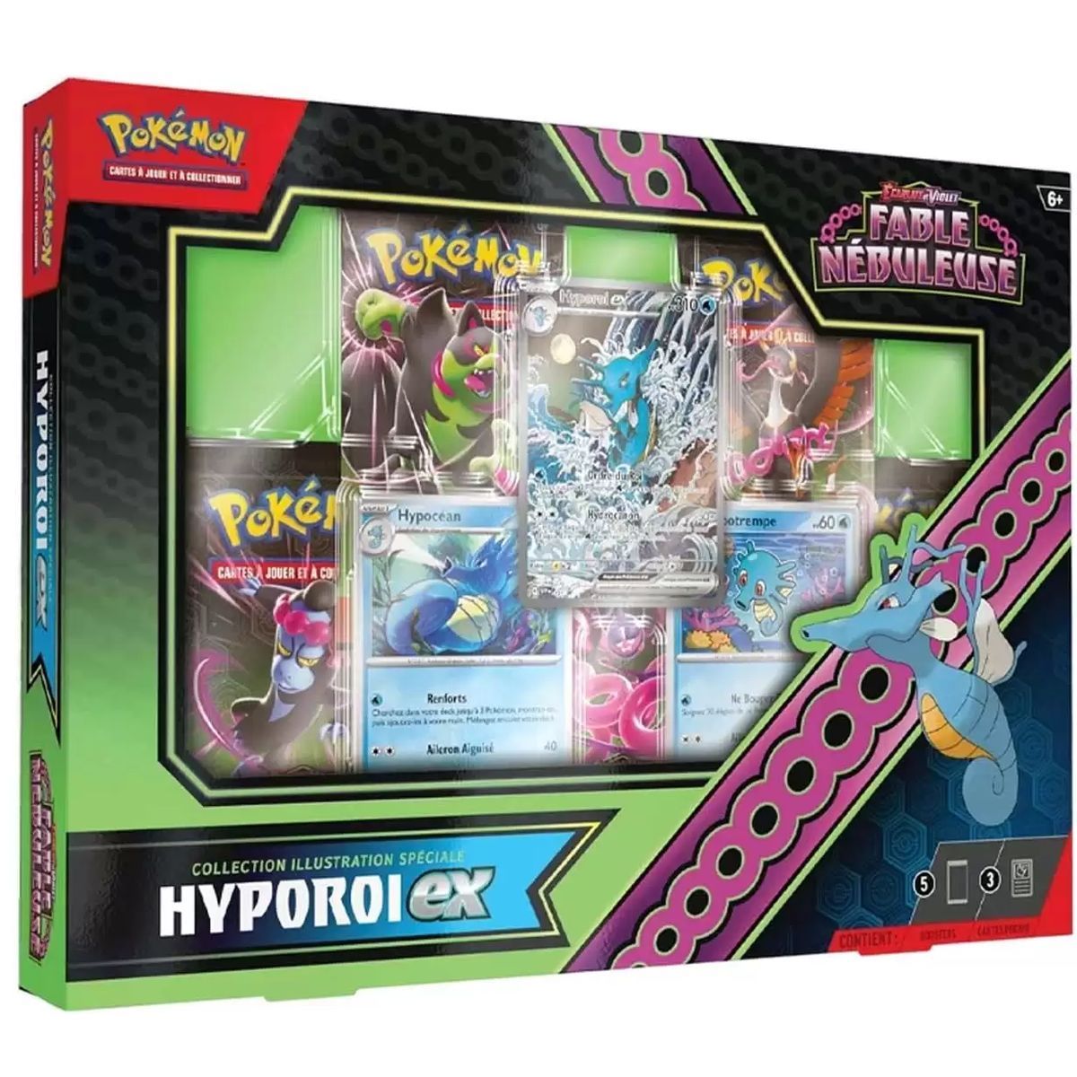 Lot von 2 speziellen Illustrations-Sammelboxen – Nebula Fable – Hyporoi EX und Amphinobi EX – FR – [SV6.5][EV6.5] – Pokémon