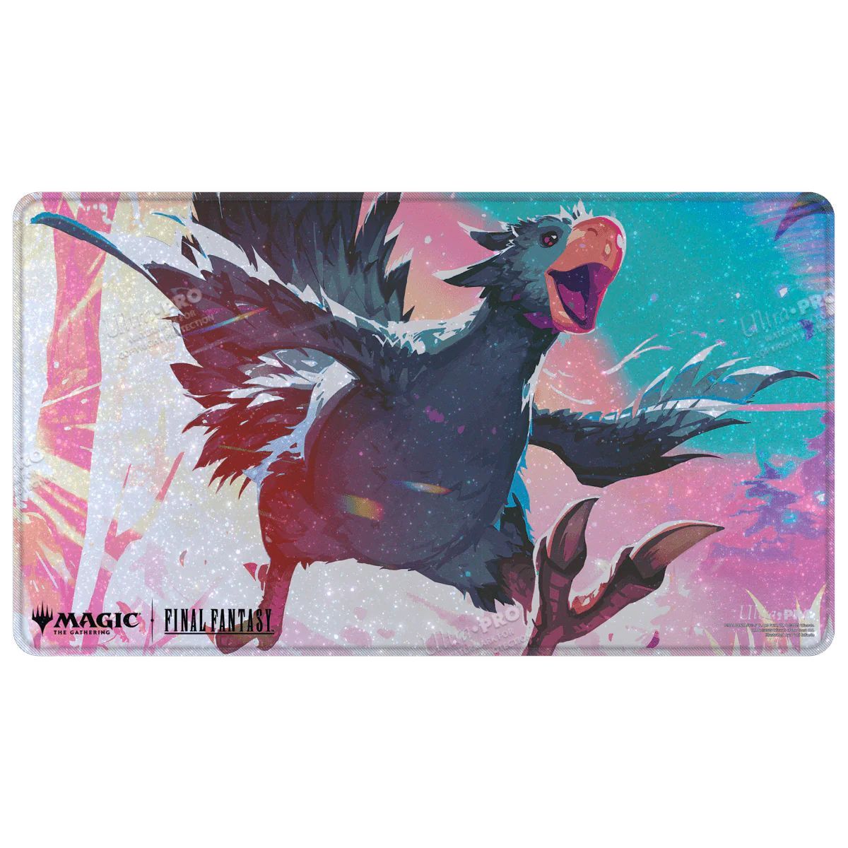 Magic: The Gathering®—FINAL FANTASY™ Travelling Chocobo (Schwarz) Holofolie-Spielmatte