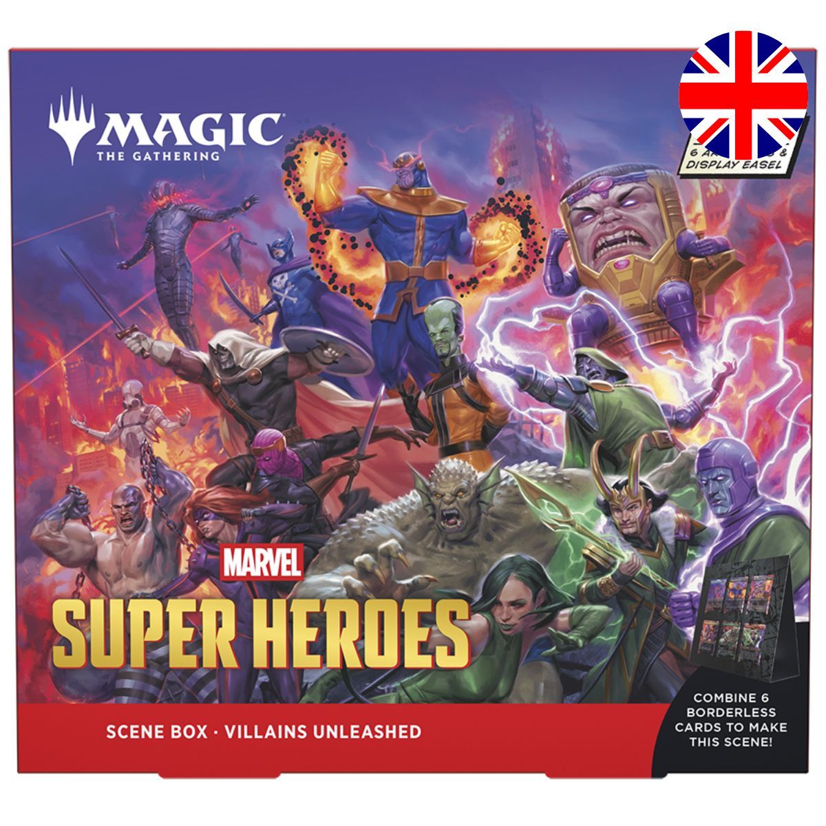 Marvel Superhelden – EN – Set mit 2 Szenenboxen – Magic: The Gathering – MSH