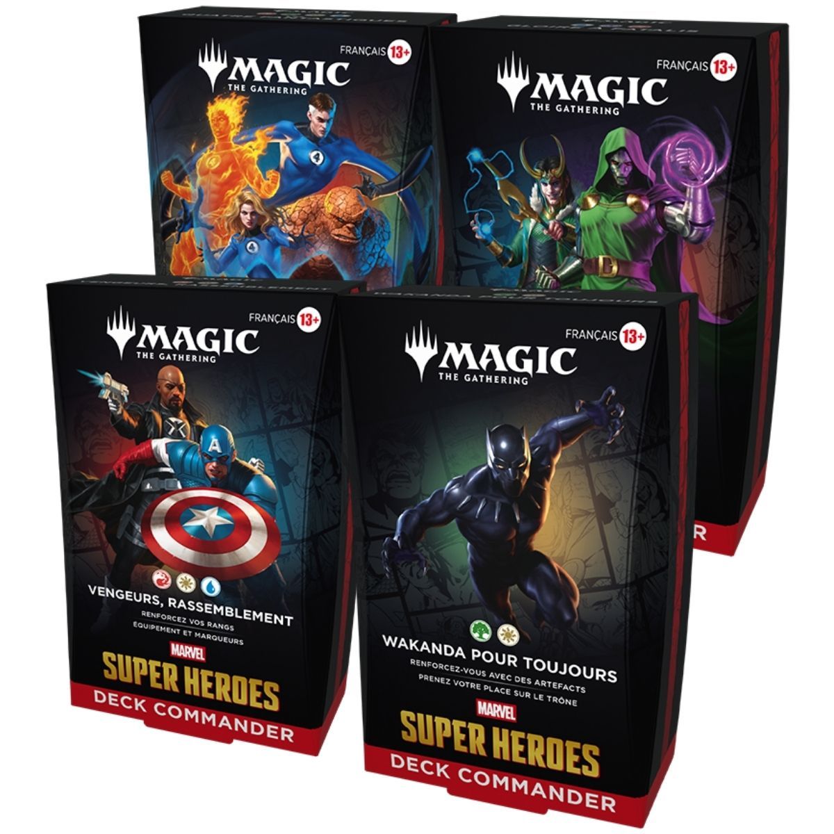 Item Marvel Superhelden – FR – Set mit 4 Commander-Decks – Magic: The Gathering – MSH