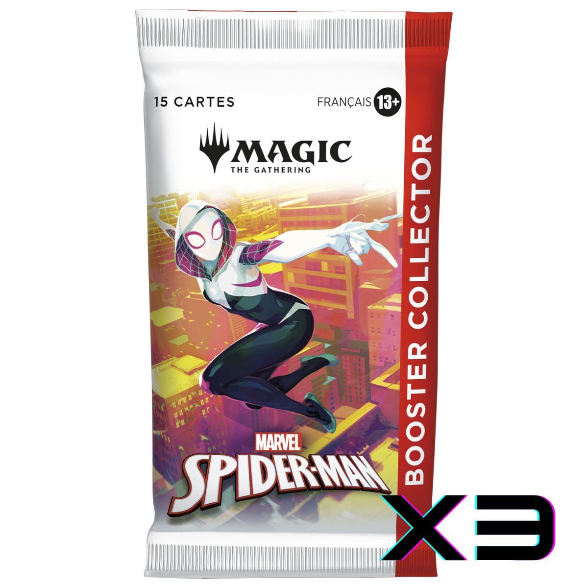 Item Marvel's Spider-Man – FR – 3 Booster Collector – Magic the Gathering – SPM