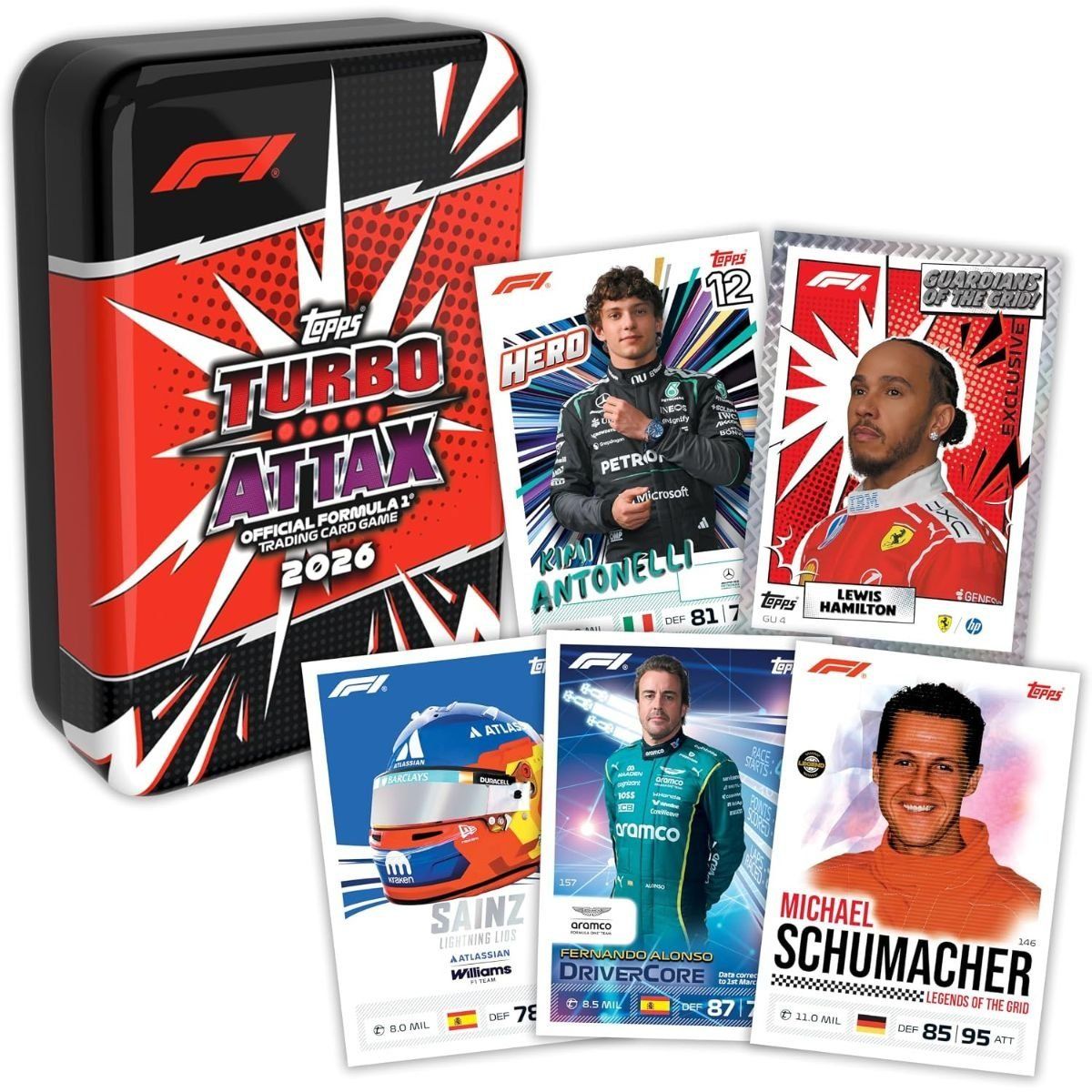 Mega Tin F1 Turbo Attax 2026/27 - Topps - 48 Karten - DE