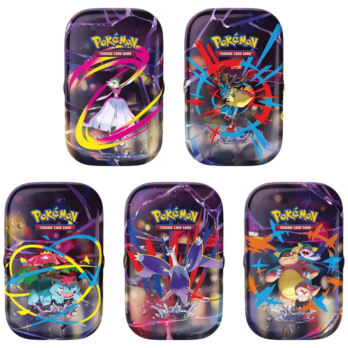 Item Mini Tin - Mega Evolution Mega Heroism - Set mit 5 Illustrationen - FR - [ME1][ME01] - Pokémon