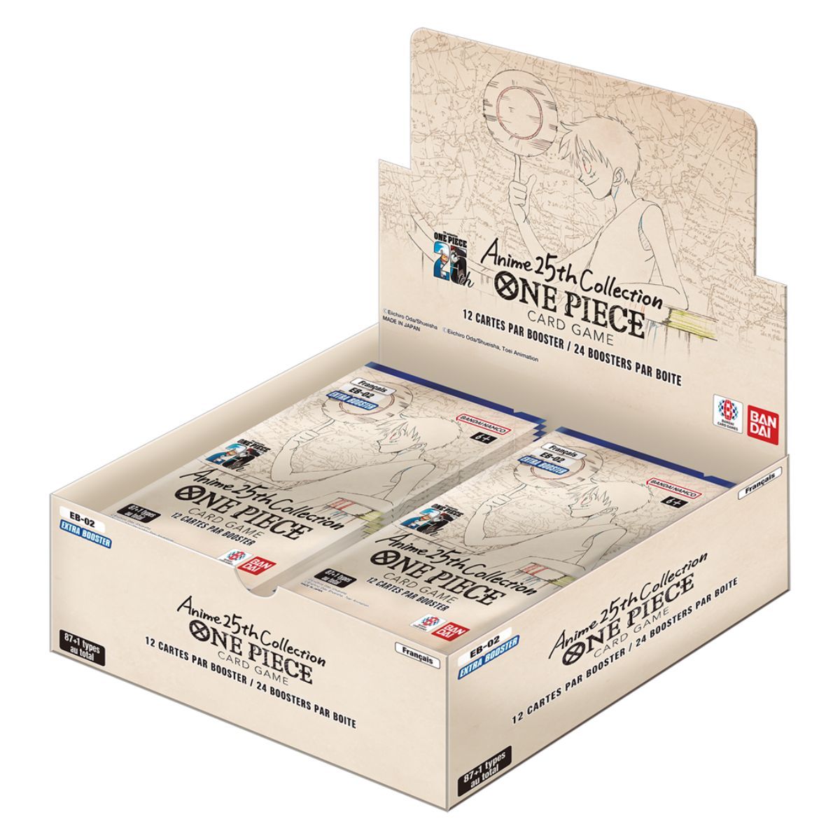 One Piece CG – EB02 – Anime 25. Kollektion – Box mit 24 Boostern – FR