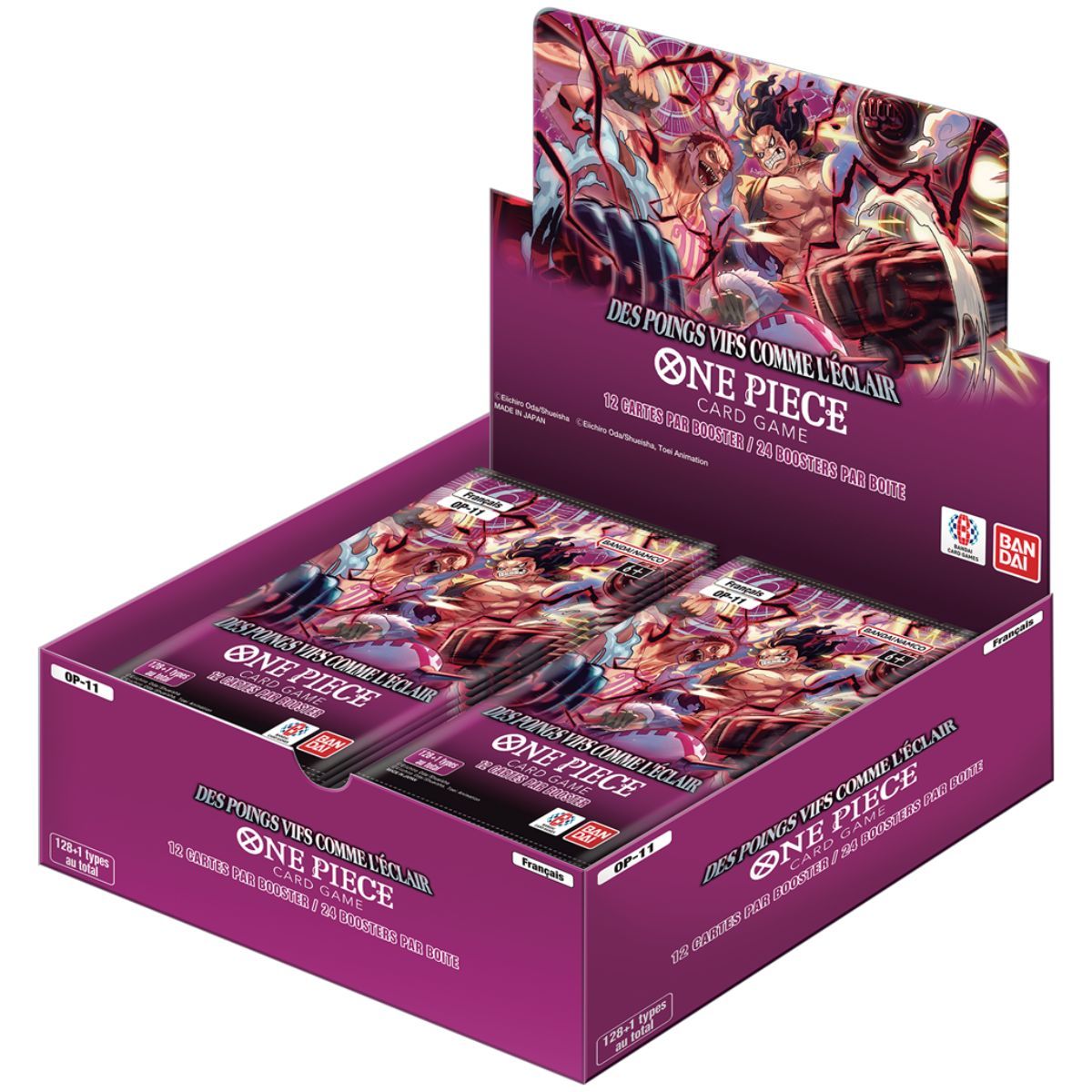 One Piece CG – OP11 – Lightning Fists – Schachtel mit 24 Boostern – FR