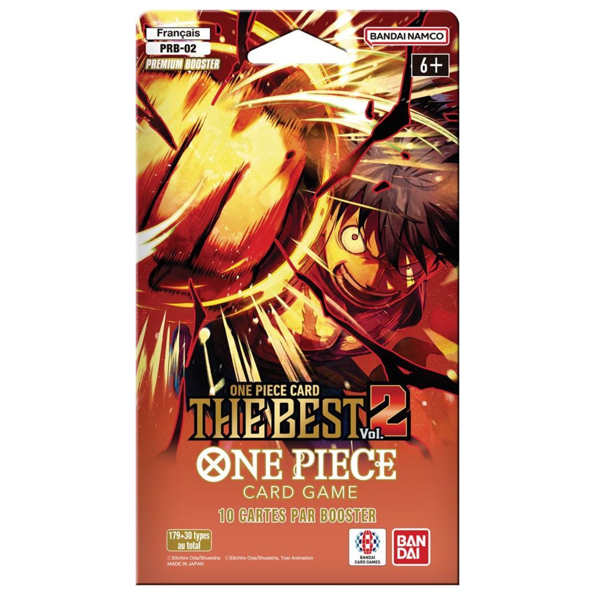 Item One Piece CG – PRB02 – The Best Vol. 2 – Schachtel mit 20 Premium-Boostern in Blistern – FR