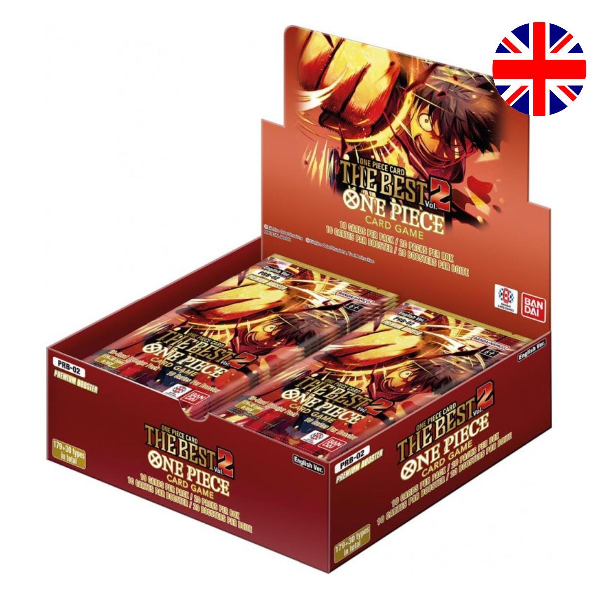 One Piece CG – PRB02 – The Best – Box mit 20 Premium-Boostern – EN