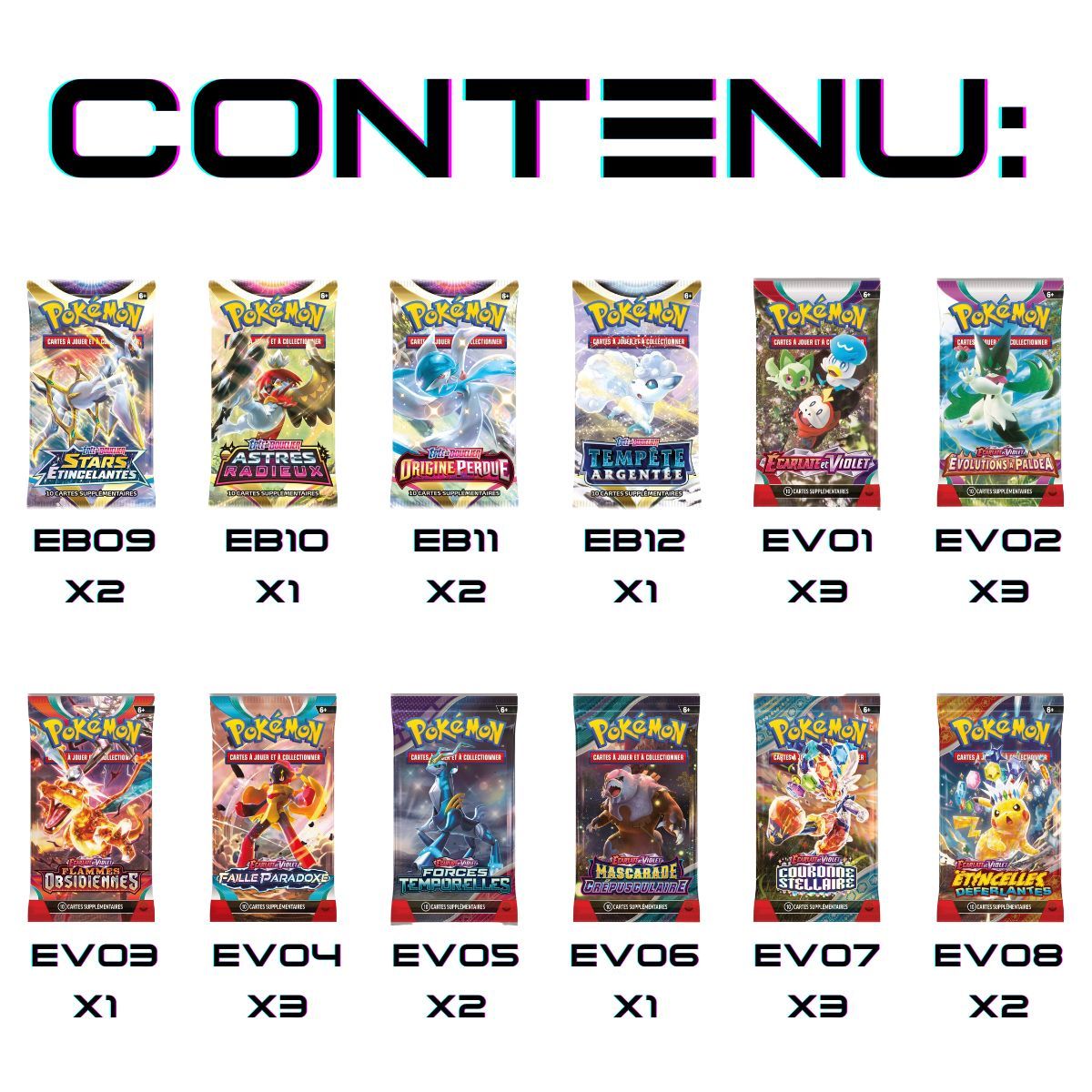 6er-Pack-Boxen – FR – Pokémon