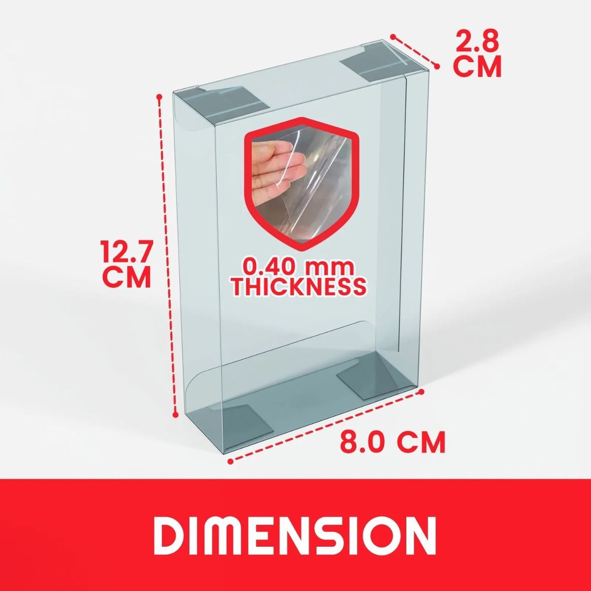 Plastikschutz für Pokémon Mini-Dosen (5 Stück)