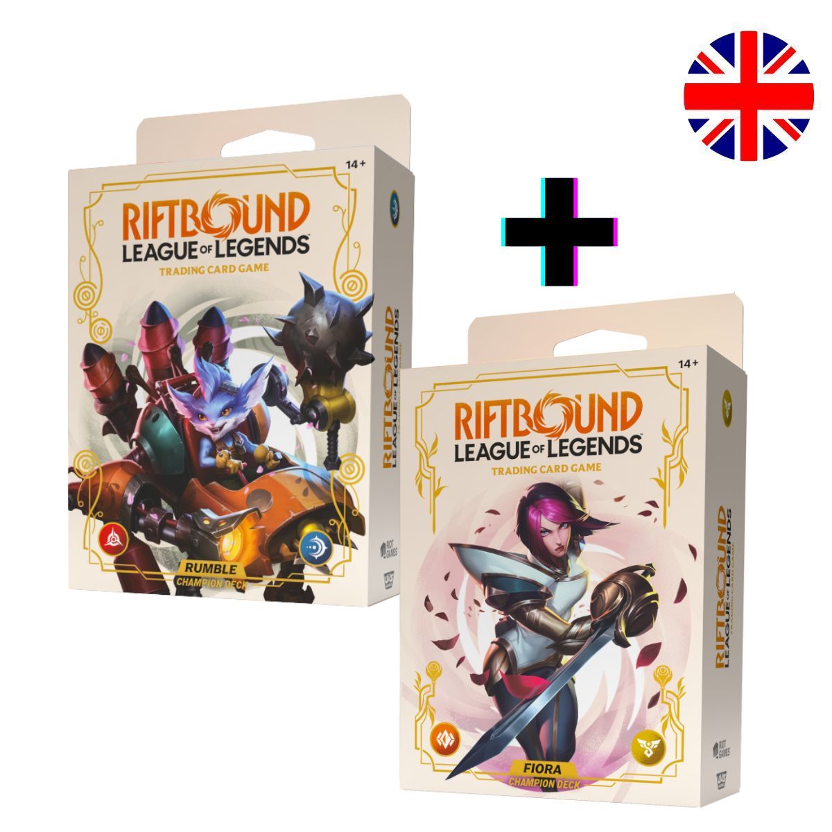 Item Set 2 Spiritforged – 2 Champion-Decks – Fiora & Rumble – EN – Riftbound: LoL TCG