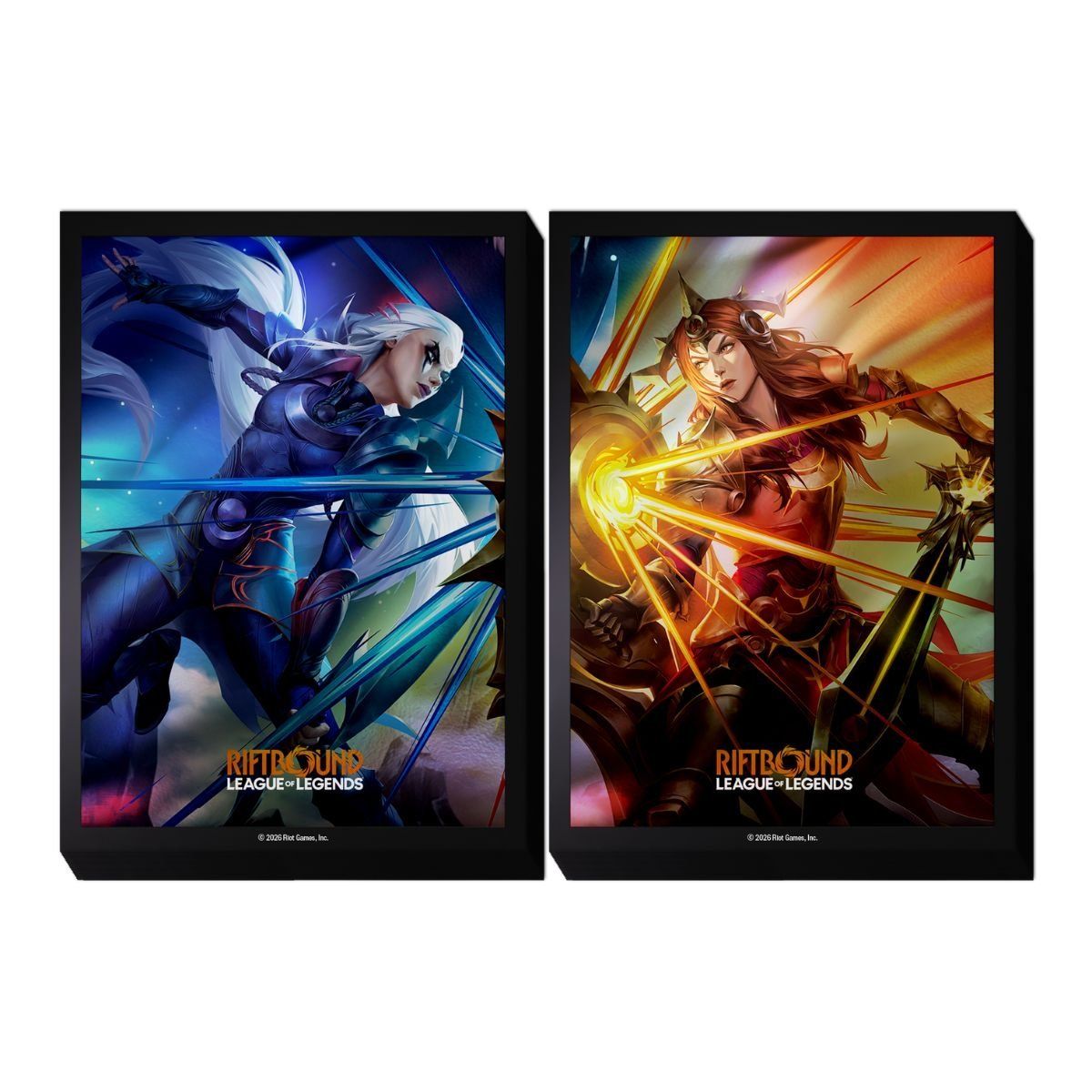 Kartenhüllen – Set 4 Vendetta – Diana vs. Leona – Riftbound: LoL TCG