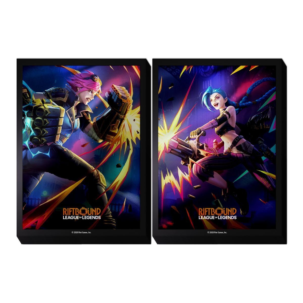 Kartenhüllen – Set 4 Vendetta – Vi vs. Jinx – Riftbound: LoL TCG