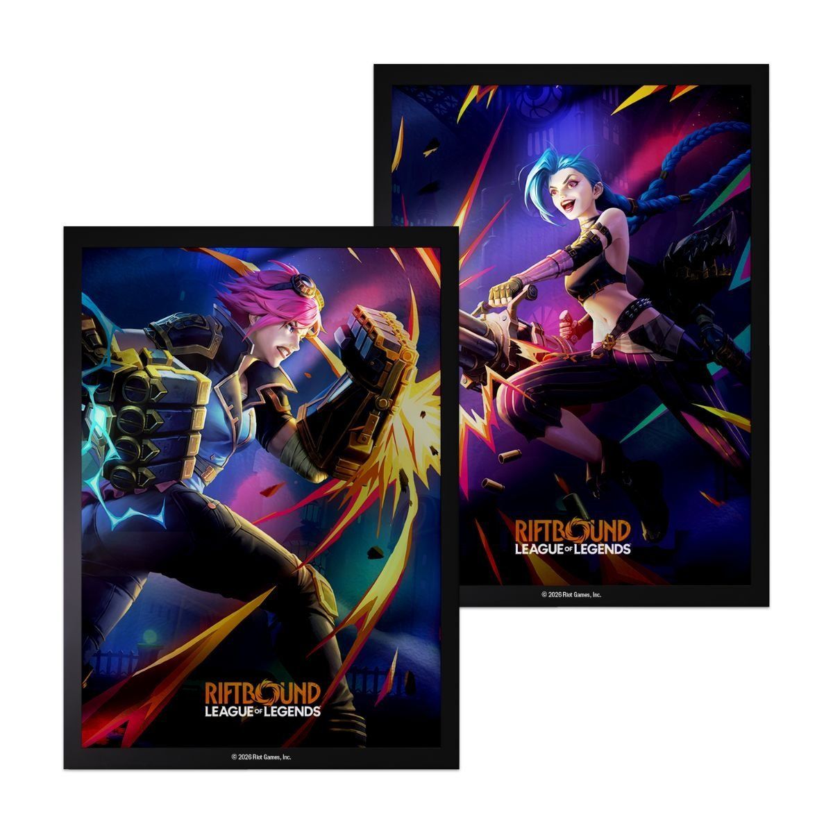 Kartenhüllen – Set 4 Vendetta – Vi vs. Jinx – Riftbound: LoL TCG