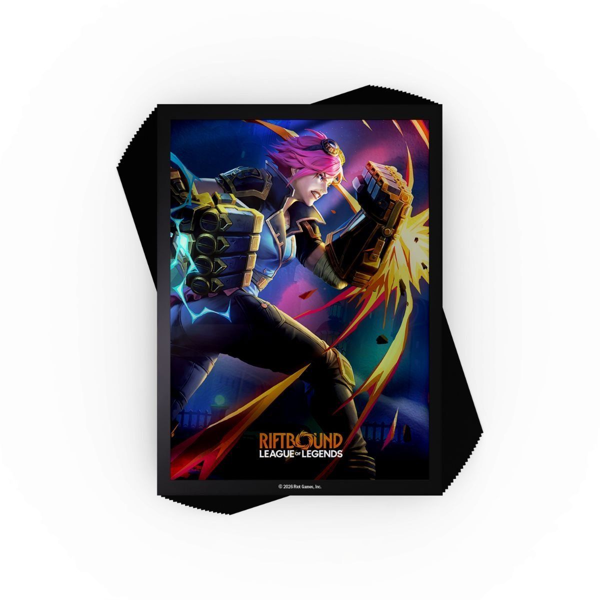 Kartenhüllen – Set 4 Vendetta – Vi vs. Jinx – Riftbound: LoL TCG