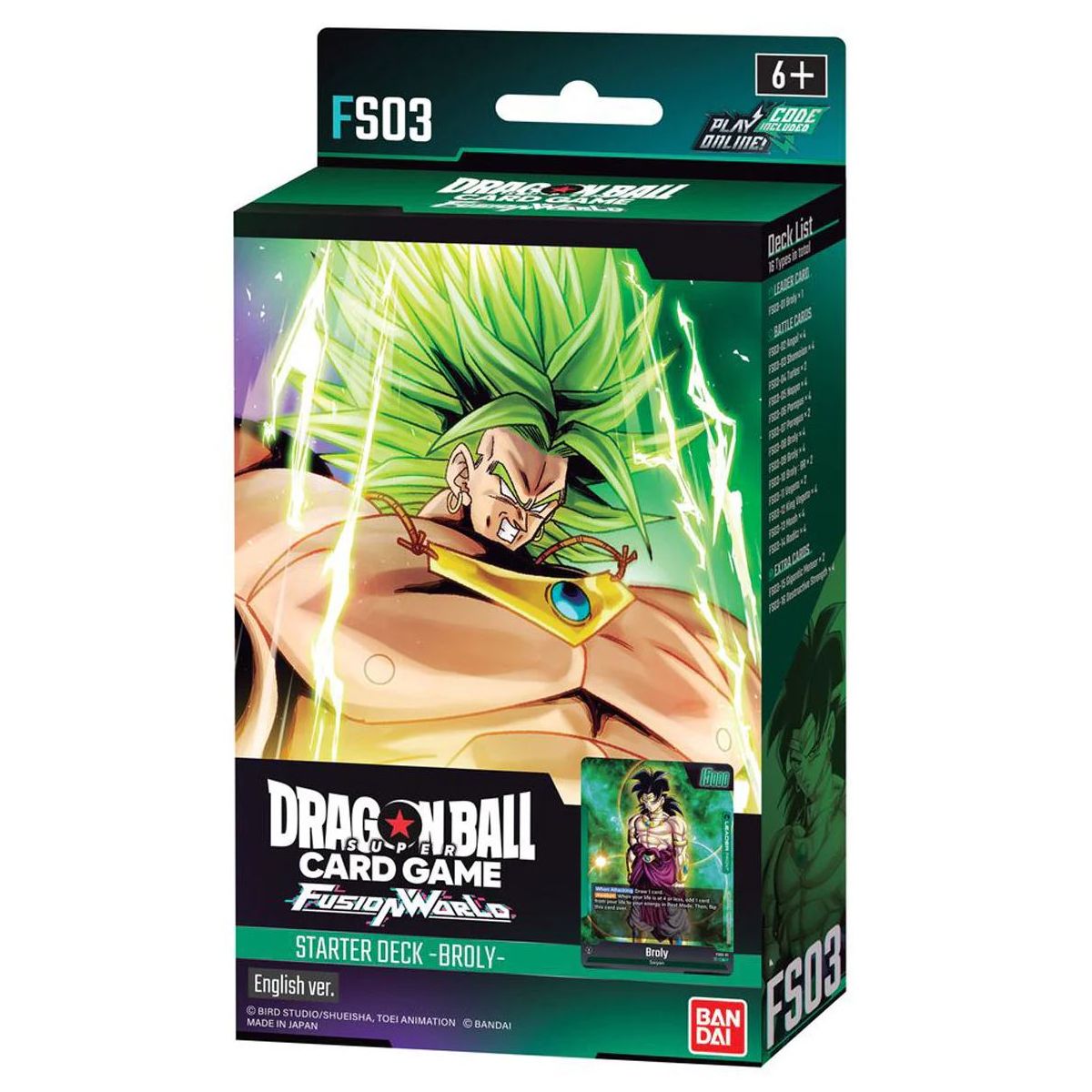 Item Starter Deck - BROLY - FS03 - DE - Dragon Ball CG Fusion World