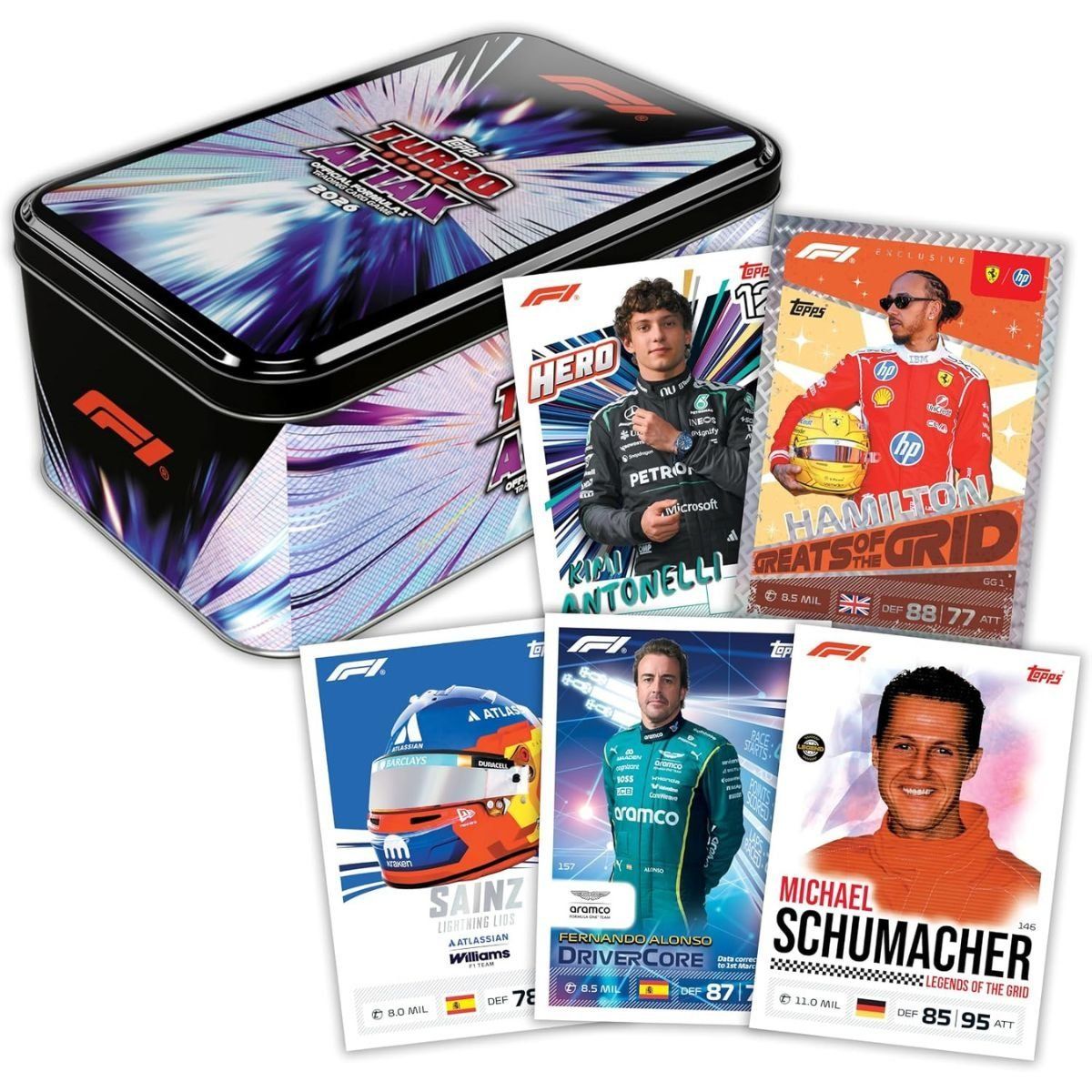 Super Tin F1 Turbo Attax 2026/27 - Topps - 73 Karten - DE