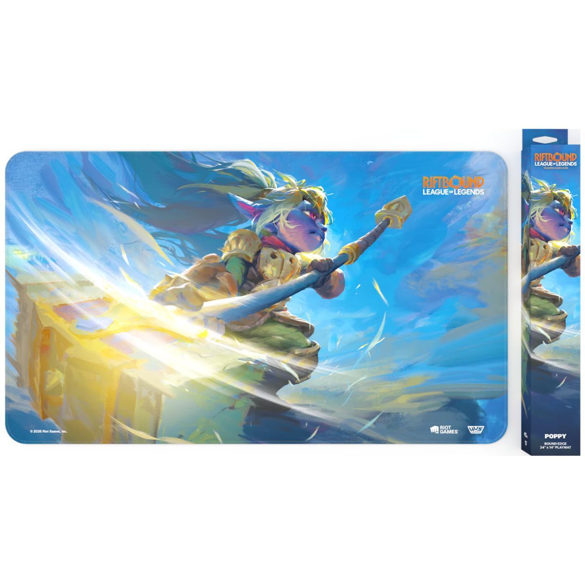 Spielmatte – Set 3 Unleashed – Poppy, Hüterin des Hammers – Spielmatte – Riftbound: LoL TCG