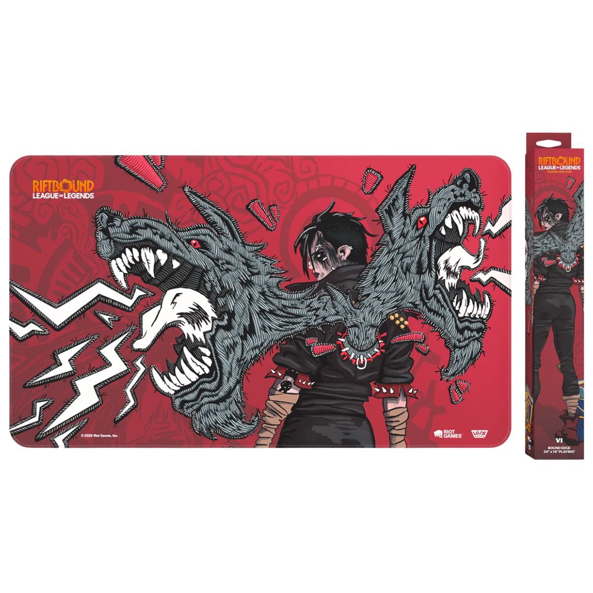 Spielmatte – Set 3 Unleashed – Vi, Piltover-Vollstreckerin – Spielmatte – Riftbound: LoL TCG