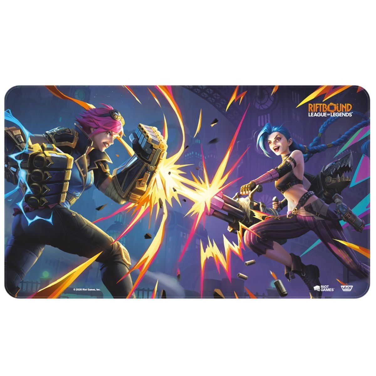 Spielmatte – Set 4 Vendetta – Vi vs. Jinx – Spielmatte – Riftbound: LoL TCG