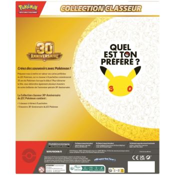 30-jähriges Jubiläum – Sammelordner – Pokémon – FR