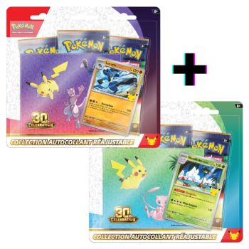 30-jähriges Jubiläum – 2er-Pack Sticker-Kollektion – Pokémon – FR