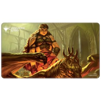 Spielmatte – MTG Commander Serie #1: Mono – Magda Genähte Standard-Spielmatte