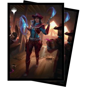 MTG Outlaws of Thundercross Stella Lee, Wild Card Deck Protector Sleeves (100 Stück)