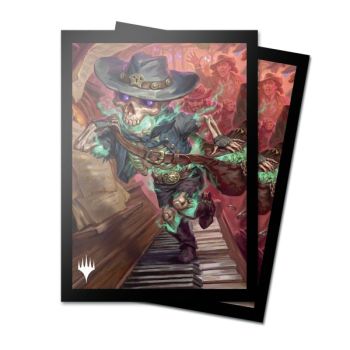 photo MTG Outlaws of Thundercross Tinybones, the Pickpocket Key Art Deck Protector Sleeves (100 Stück)
