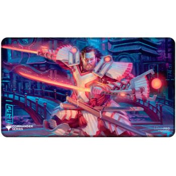 Spielmatte - MTG Commander Serie #5 - Dreifarbige Keilmatte - Isshin Stitched Playmat