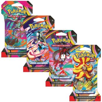 Artset [ME04] - Chaos Ascendant Booster Blister - Pokémon - FR - Die 4 Illustrationen ME04 - [ME4]