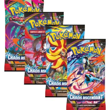 Artset [ME04] - Chaos Rising Boosters - Pokémon - FR - Die 4 Illustrationen ME04 - [ME4]