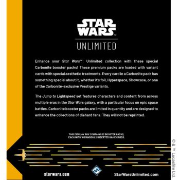 Schachtel mit 12 Karbonit-Boostern – Star Wars Unlimited – EN – Sprung zur Lichtgeschwindigkeit – SWU4