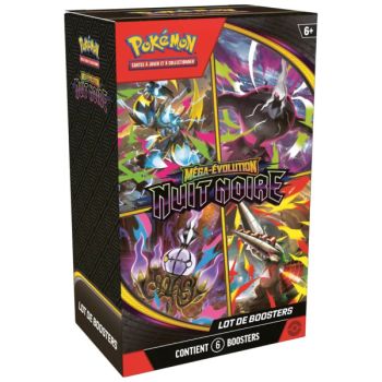 Bundle [ME05] - 6er-Packung Darkest Night Booster - Pokémon - FR - Mega Evolution [ME5]