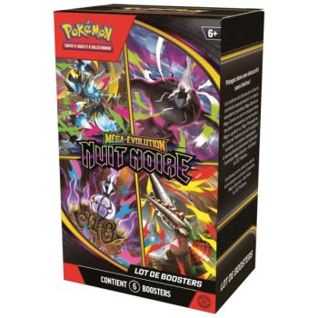 Bundle [ME05] - 6er-Packung Darkest Night Booster - Pokémon - FR - Mega Evolution [ME5]