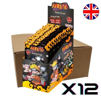 Kiste mit 12 Boxen à 24 Boostern – EN – Naruto Mythos TCG – Kapitel 1: Konoha Shidō – 1. Auflage