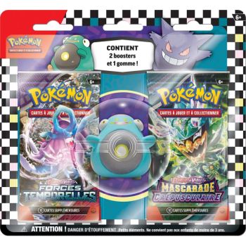 Item Box – Back to School Radiergummi-Blister Ampibidou – FR – Pokémon
