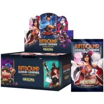 photo Display-Set 1 Origins – Box mit 24 Boostern – EN – Riftbound: LoL TCG