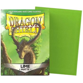 Dragon Shield – 100 Kartenhüllen – Standard Matt – Limette
